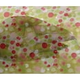 thumbnail image 4 of oneOone Viscose Chiffon Light Green Fabric Texture & Colorful Dots Sewing Material Print Fabric By The Yard 42 Inch Wide, 4 of 4