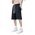 thumbnail image 4 of LiuXxxx Casual Summer Shorts Athletic Breathable Workout Gym Basketball Beach Comfortable Elastic Waist Black XL, 4 of 4