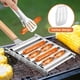 thumbnail image 4 of Rodillo para Perritos Calientes para Parrilla con Espátula de Metal y de Madera Rejilla para Rodillos para Salchichas de Acero Inoxidable Hot Dog Girller, 4 of 5