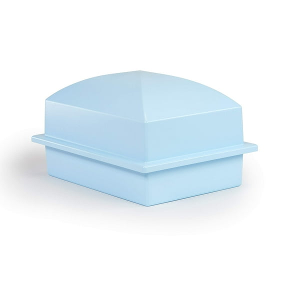 Crowne Vault Burial Urn Vault | Outer Container to Hold Adult Urn for Cremation Ashes for Ground Burial | Made in The USA (Regent, Sky Blue)