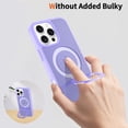 thumbnail image 2 of Dteck Magnetic Case for iPhone 16 Pro Max,Shockproof Matte Translucent PC Case Compatible with Mag Safe Ring Holder Kickstand Silicone Bumper Cover for iPhone 16 Pro Max,Lightpurple, 2 of 6