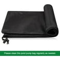 thumbnail image 5 of 2 Pack 17.7" x 17.7" Pump Barrier Bag, Pond Pump Filter Bag, Black Media Bag Large Pump Mesh Bag for Outdoor Water Ponds Filters (2Pcs-17.7" x 17.7"), 5 of 6