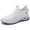 Light Gray, variant on YOUYEDIAN Womens Orthopedic Shoes Arch Support Non Slip Slip on Golf Shoes Lightweight Knitted Mesh Stretch Volleyball Shoes Soft 2026 New Orthopedic Shoes (White)