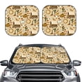 thumbnail image 2 of Haiem Wild West Cowboy Car Windshield Sun Shade (2 Pieces) Foldable Windshield Sun Shade Car Accessories for Truck SUV Pickup-Small, 2 of 7