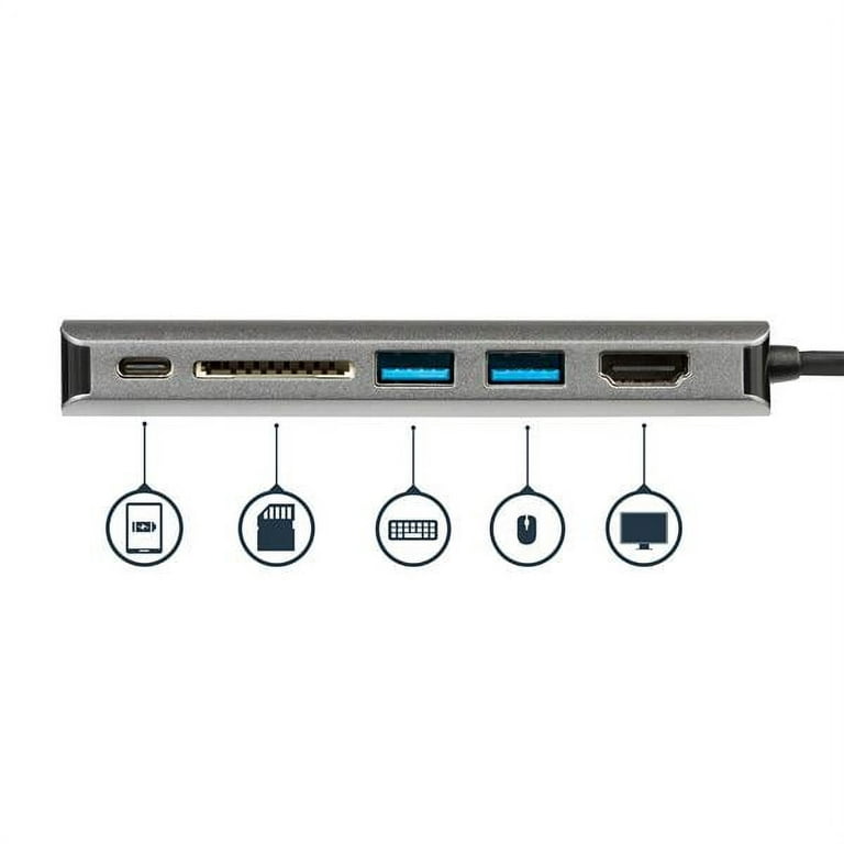 StarTech.com Adaptateur multiport USB C, USB-C vers vidéo HDMI 4K