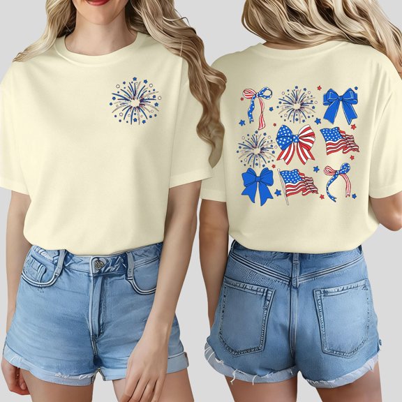 Basic Tees for Women Short Sleeve Crew Neck Graphic Printed T Shirts 2026 Spring Fashion Casual Tops