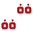 thumbnail image 2 of Qarigey 1 par de pendientes de tachuelas, pendientes de aro con estilo exquisito, gotas para las orejas, accesorios para el Día de San Valentín para rojo 2piezas Qarigey CBP196682, 2 of 5