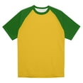 thumbnail image 6 of Godokuleh Baseball T Shirts for Men Raglan Short Sleeve Crewneck Tees Color Block Casual Slim Fit Tops Workout Fashion Shirt Green L, 6 of 6