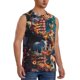 thumbnail image 2 of Fotbe Whimsical Animal Spiral Men's Camiseta sin Mangas Estampada para Hombres, Playera Casual para Gimnasio, Entrenamiento, Playa-XX-Large, 2 of 7