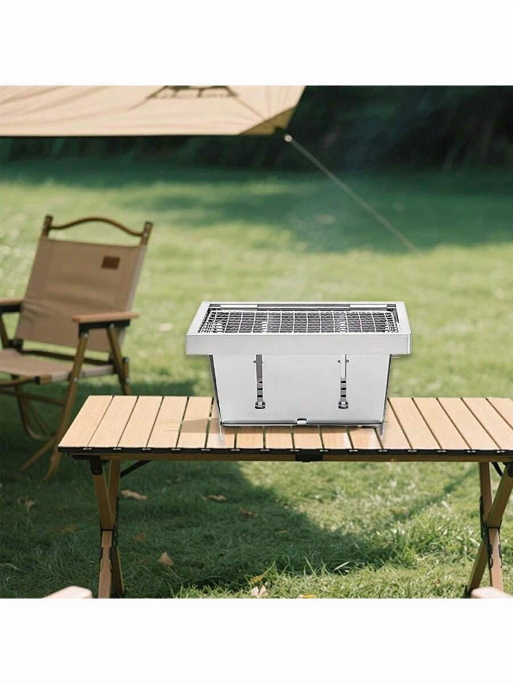 Barbecue Grill, Portable Charcoal Grill, Foldable Barbecue Grill, Instant Setup, Suitable For Both Outdoor And Indoor Use, Portable Barbecue Tool Set For Outdoor Camping And Hiking