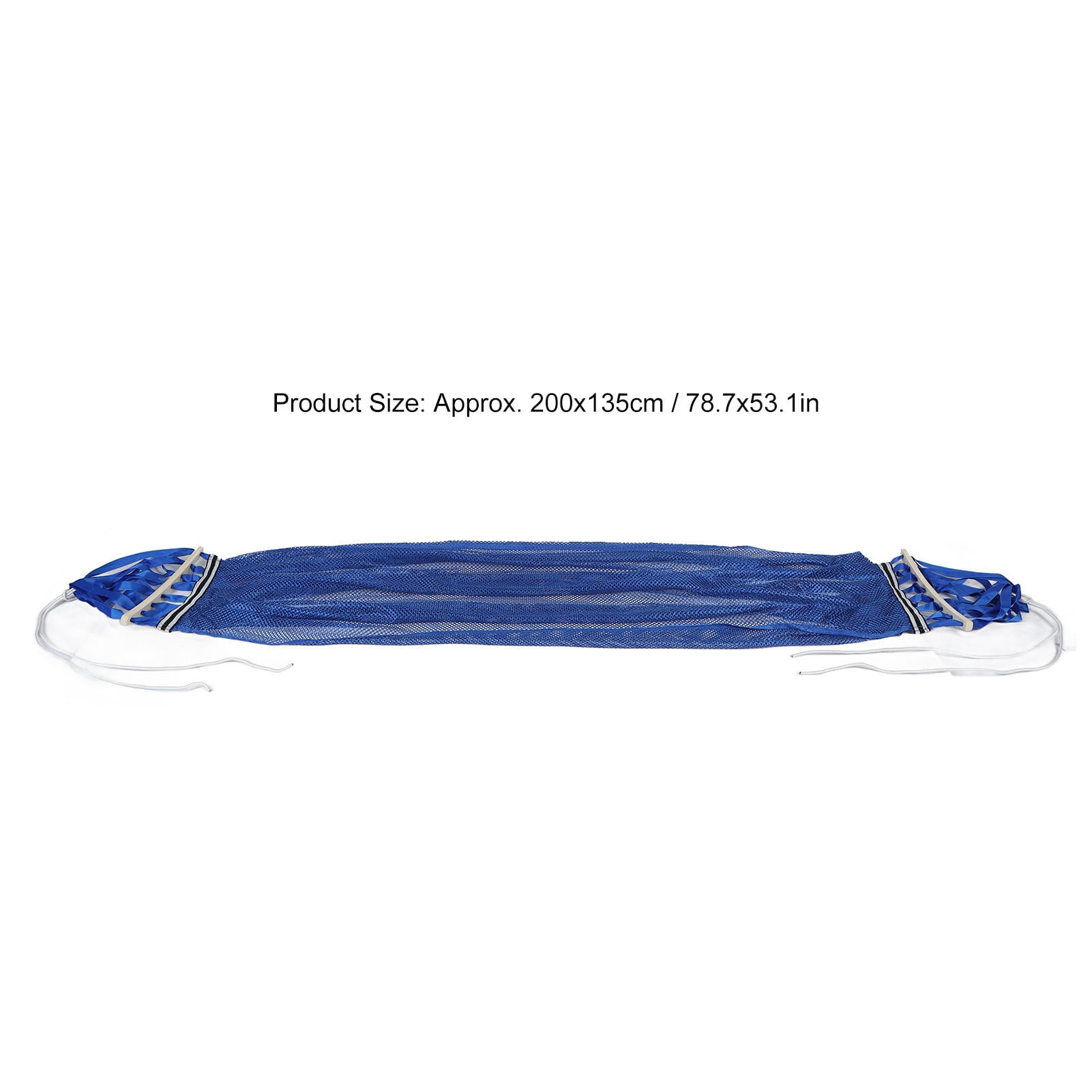 Rupoun Premium Nylon Anti‑Roll Mesh Hammock Swing 53 × 79 in Blue – Breathable, 200kg Capacity, Easy Install, Portable