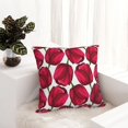 thumbnail image 6 of Fuzoiu Tulips Flowers Print Square Pillow Cover,Hidden Zipper Design,Luxury Square Pillow Case, Throw Pillow,Couch Cushion-16"x16", 6 of 7