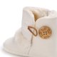 thumbnail image 2 of Botas de invierno para bebés recién nacidos, botas de nieve para niños pequeños, suela suave, botines de invierno cálidos para cuna (12-18 meses, blanco), 2 of 5