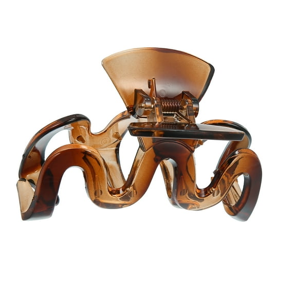 Vocoste Hair Accessories No Slip Grip Plastic Brown Claw Clip for Women Girls Hair Clip 3.46"