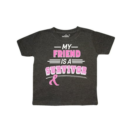 

Inktastic My Friend is a Survivor Breast Cancer Awareness Gift Toddler Boy or Toddler Girl T-Shirt