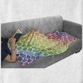 thumbnail image 6 of Polka Dots Soft Flannel Fleece Throw Blanket, Polka Dots in Soft Rainbow Colors Big Points Eternal Shapes Retro Pattern, Cozy Plush for Indoor and Outdoor Use, 50" x 70", Multicolor, by Ambesonne, 6 of 6
