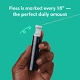 thumbnail image 6 of Quip Dental Floss Picks, Refillable Dispenser, Slate Metal, 3-Month Mint Refill, 6 of 11
