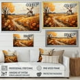 thumbnail image 4 of Designart "Mills In Holland Harvest Orange and Grey" Mills Floater Framed Canvas Print, 4 of 7
