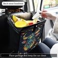 thumbnail image 2 of Qxltty Bullhead Car Dumpster Collapsible Rear Seat Suspension Trash for Front Seat Center Console in Vehicle, 2 of 8
