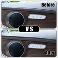 thumbnail image 3 of 1 Pc 26.25Ft 8m Length Universal Automobile Interior Trim Strip Car DIY Strip Faux Leather Black Stitch, 3 of 6