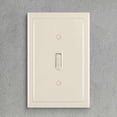 thumbnail image 4 of FrostHike Modern Edge Decorative Wall Plate Switch Plate Outlet Cover. Durable Solid Zinc Alloy (Single Toggle 3PK. Light Almond), 4 of 5