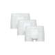 thumbnail image 1 of Paquete de 3 Boxers Cortos Para Hombre Ajustado De Algodón Pima y Tela Spandex Unbranded Co  Short Trunk 3 Pack White 2XL (41 44), 1 of 6