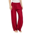 thumbnail image 2 of Lovzfmll Girl's Linen Wide Leg Pants, Casual Full-Length Trousers with Pockets, Breathable Comfortable Wear for Teen 13-14 Years, 2 of 9