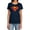 Navy, variant on Superman Action Shield Women's T Shirt, Yellow, Small
