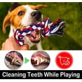 thumbnail image 5 of Large Dog Chew Toys for Aggressive Chewers, 12 Pack Indestructible Dog Rope Toys for Large Breeds, Heavy Duty Dental Cotton Rope Dog Toys, Puppy Teething Chew Toys, Tug of War Dog Toy, 5 of 7