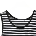 thumbnail image 4 of Fsgntruao Plus Size Pajama Set for Women Striped Sleeveless Tank Tops with Wide-Leg Long Pant Casual Nightwear Sleepwear, 4 of 5