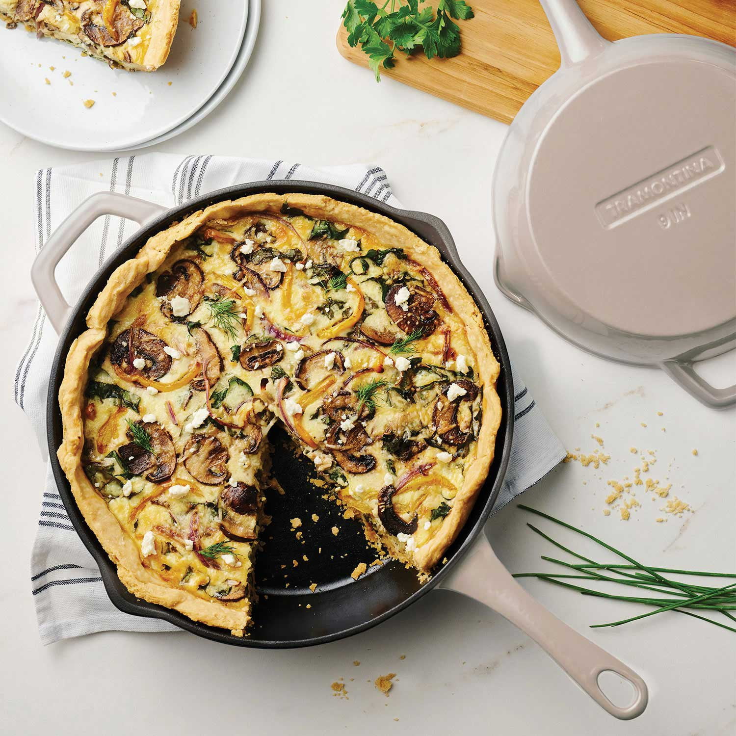 Tramontina 9" and 12" Enamel Cast Iron Skillet Set - Samsclub.com