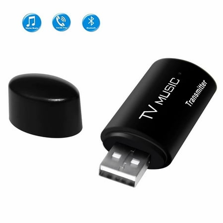 USB Wireless Bluetooth Audio Transmitter for TV PC,Bluetooth 4.0 USB Dongle Adapter Connected 3.5mm Audio Devices for Home Stereo