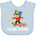 thumbnail image 3 of Inktastic Skateboard Future Skater Boys Baby Bib, 3 of 4