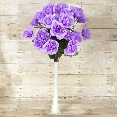 Efavormart 96 GIANT OPEN ROSE Bush Artificial Flowers for DIY Wedding Bouquets Centerpieces Arrangements Wholesale - 18