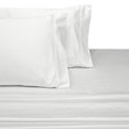 thumbnail image 1 of 100% Long-Staple Cotton Sateen Sheets 300TC Solid Bed Sheet Set - Twin-White, 1 of 1