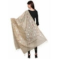 thumbnail image 5 of eloria Women's Neck Wrap Designer Silk Blend Woven Design Kalamkari Dupatta Indian Long Stole, 5 of 5