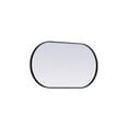 thumbnail image 5 of Elegant Decor Metal Frame Oval Mirror 20x36 Inch in Black, 5 of 12