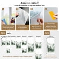 thumbnail image 6 of Foggy Forest Window Privacy Film, Green Mist Mountain Natural Landscape Static Cling UV Sun Blocking Heat Control Window Tint Day and Night, Non-Adhesive One Way Windows Privacy Cover 17.7''x78.7'', 6 of 7