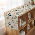 thumbnail image 6 of Spring Leaves Flowers Table Runner, Country Flower Pastoral Botanical Retro Cotton Linen Table Runners 72 Inches Long, Dresser Scarf Runner for Dining/Coffee/Kitchen/TV Stands/Cabinets 13''x72'', 6 of 9