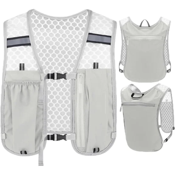 Lightweight Breathable Hydration Vest for Men and Women, Outdoor Running Backpack with Phone Pocket & Adjustable Straps, Perfect for Hiking Cycling, Running Hydration Vest Backpack for Men & Women