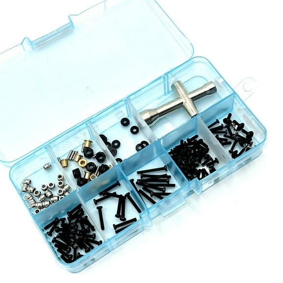 JIAHAOO Durable Stainless Steel Screws & Accessories Kit Specifically for FMS Power WAGON FCX24 1/24 RC Vehicles