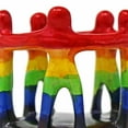 thumbnail image 2 of Rainbow Circle of Friends Painted Sculpture 3 to 3.5 inch, 2 of 2