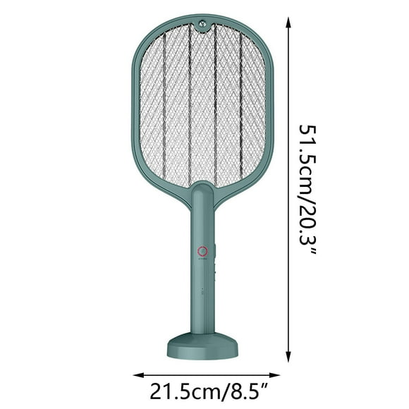 EARKITY Bug Zapper Racket, Mosquito Swatter, Mosquito Killer, 2 in 1 Rechargeable Electric Fly Swatter, Powerful Fly Trap Lamp for Indoor Home Office Backyard Patio Camping