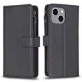 thumbnail image 4 of SaniMore for iPhone 14 6.1" 2022 Business Case, Full Body Protective PU Leather with Zipper Purse + Card Holder Flip Kickstand Lanyard [Shockproof TPU Shell] Vintage for Men WomenBlack, 4 of 8
