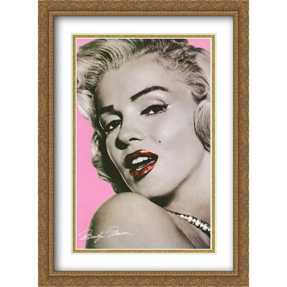 Marylin Monroe 2x Matted 28x40 Large Gold Ornate Framed Art Print