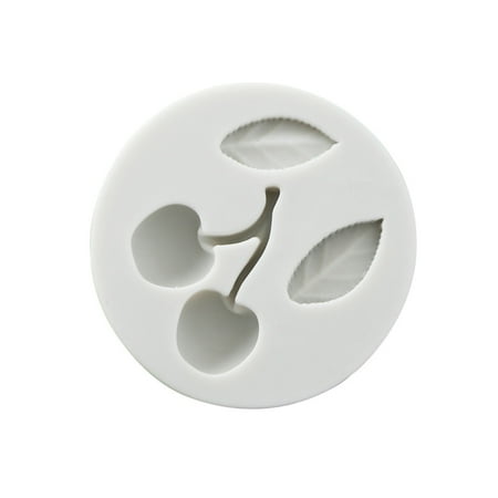 

3D Cherry Leaves Silicone Cake Mold DIY Fondant Candy Chocolate Decorating Tools Sugarcraft Baking Supplies