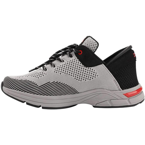 Zeba Men's Steel Onyx Grey Size 11.5 XWide Hands Free SlipOn Walking