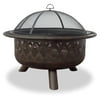 Endless Summer 35 Inch Outdoor Wood Burning Woven Bronze Fire Pit | WAD792SP