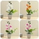 thumbnail image 2 of Matsuzay Flores artificiales en maceta, elegante, duradera, duradera, para interiores o exteriores, nueva flor de simulación Flores artificiales D, 2 of 6