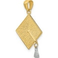 thumbnail image 6 of 14K Yellow Gold Two-Tone 3-D Graduation Cap With Moveable Tassel Pendant (25 X 17) Made In United States c4019, 6 of 6